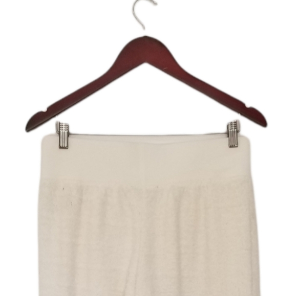 Tommy Hilfiger Fleece Spell Out Lounge Pants Size Medium Cream Ultra Soft. - Picture 5 of 6